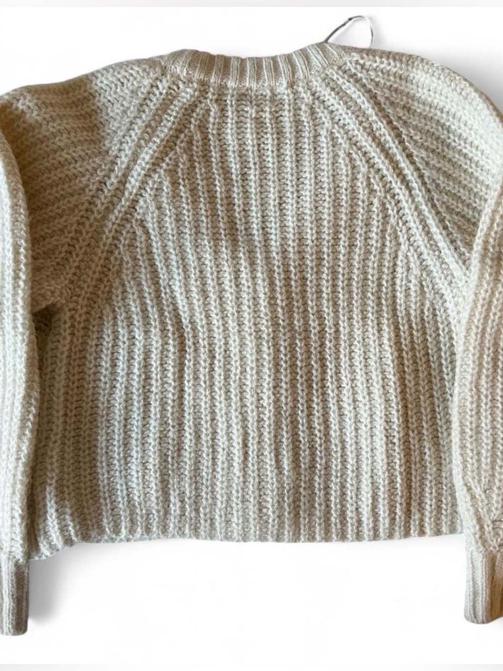 H&M Cream Alpaca Blend Button-Front Cardigan size XS - Picture 5 of 8